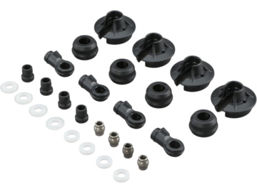 TLR 5IVE-B/8T/Mini: Elementy plastykowe amortyzat TLR 5IVE-B/8T/Mini: Elementy plastykowe amortyzat / TLR253002