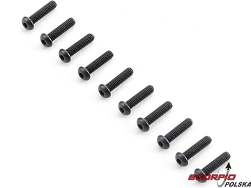 TLR Śruba BH M2.5x10mm (10) TLR Śruba BH M2.5x10mm (10) / TLR255002