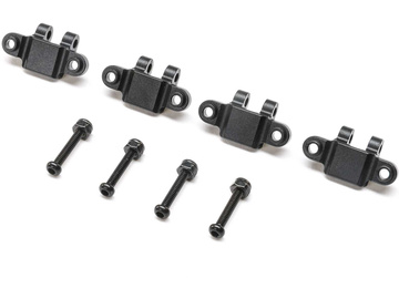 TLR mocowanie amortyzatora dolne, aluminium, czarne (4): Mini LMT TLR mocowanie amortyzatora dolne, aluminium, czarne (4): Mini LMT / TLR314009