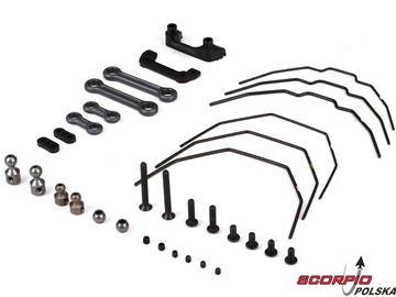 TLR 22-4: Zestaw stabilizatora przedni/tylny TLR 22-4: Zestaw stabilizatora przedni/tylny / TLR334006