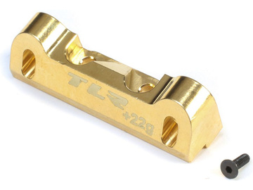 TLR 22 5.0: Poprzeczka zawieszenia tylna mosiądz LRC +22g TLR 22 5.0: Poprzeczka zawieszenia tylna mosiądz LRC +22g / TLR334053