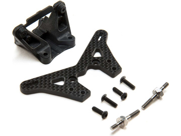 TLR 22 5.0: Zestaw konwersji obniżonej tylnej wieży +2mm węglowy / TLR334057