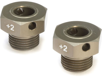 TLR 8X: Piasta sześciokątna koła +2mm (2) / TLR342017