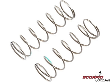 TLR 8B 4.0: Sprężyna amortyzatora EVO przednia 16mm 4.9R zielona (2) / TLR344018