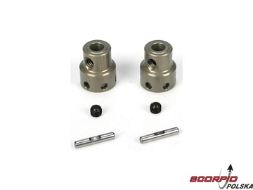 F/R Diff Pinion Coupler. Alum (2): 8B. 8T 2.0 F/R Diff Pinion Coupler. Alum (2): 8B. 8T 2.0 / TLR3502