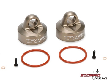 TLR 5IVE-T/MINI WRC: Osłony amort. odpow. alu (2) / TLR353003