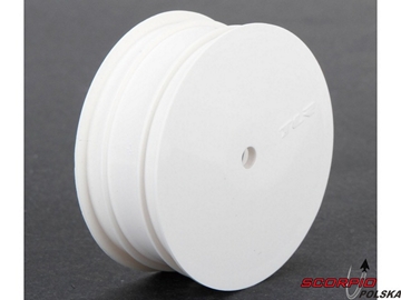 TLR 22 3.0: Felga przednia 12mm hex biała (2) / TLR43009