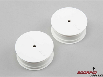 TLR 22 4.0: Felga przednia Stiffezel 12mm biała (2) TLR 22 4.0: Felga przednia Stiffezel 12mm biała (2) / TLR43017