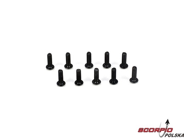 Button Head Screws M3 x 10mm (10) / TLR5903