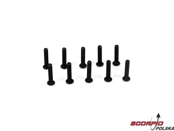 Button Head Screws. M3 x 16mm (10) / TLR5909