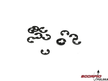 E-Clips 3mm Shaft (12) E-Clips 3mm Shaft (12) / TLR6105
