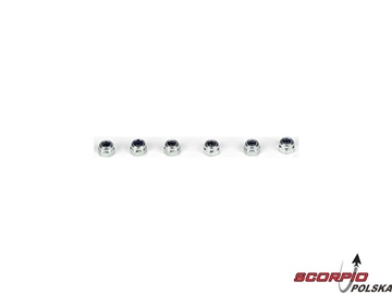Locknut M2.5 x .45 x 5mm (6) Locknut M2.5 x .45 x 5mm (6) / TLR6312