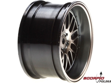 V100: Felga tylna 54x30mm Mesh metal/chrom (2) / VTR43006