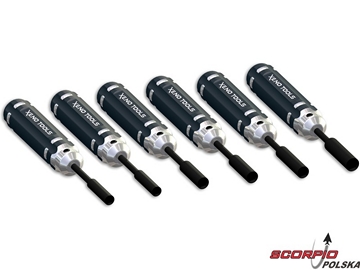 Wkrętak nasadkowy imbus CNC MINI zestaw 6szt / XT-06299