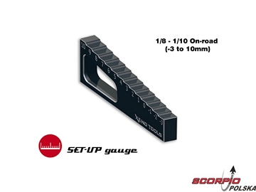 Przymiar ugięcia wahaczy 1:8-1:10 (-3mm do +10mm) / XT-2101