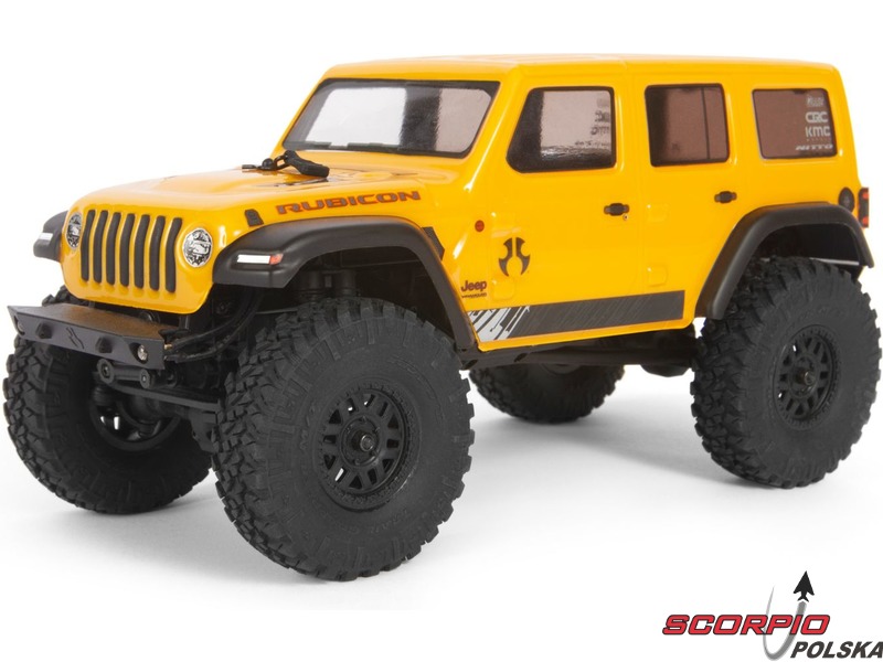 Axial SCX24 2019 Jeep Wrangler JLU CRC 124 4WD RTR żółty